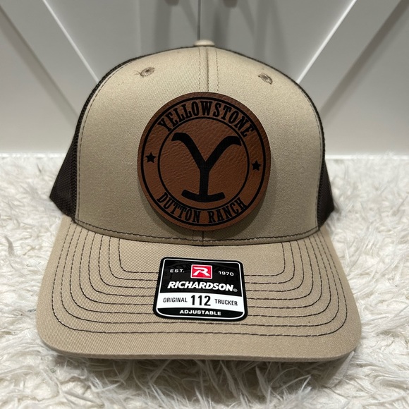Yellowstone laser engraved Richardson 112 Hat. - Picture 2 of 2
